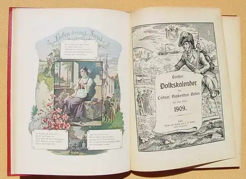 () Grosser Volkskalender des Lahrer Hinkenden Boten 1909