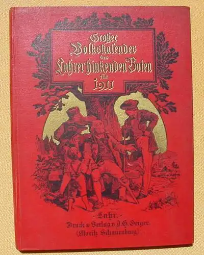 (1008438) Grosser Volkskalender des Lahrer Hinkenden Boten 1911