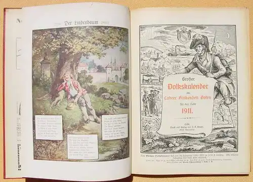 (1008438) Grosser Volkskalender des Lahrer Hinkenden Boten 1911