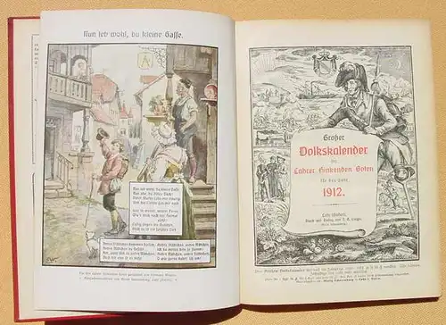 (1008439) Grosser Volkskalender des Lahrer Hinkenden Boten 1912