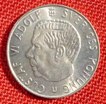 (1007427) Schweden 1 Krone 1964. Silbermuenze