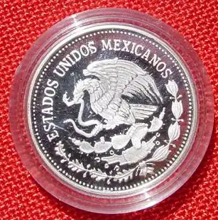 () Mexiko. 25 Pesos 1985 PP. Silbermuenze