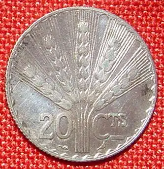 () Uruguay 20 Cent. 1930. Silbermuenze