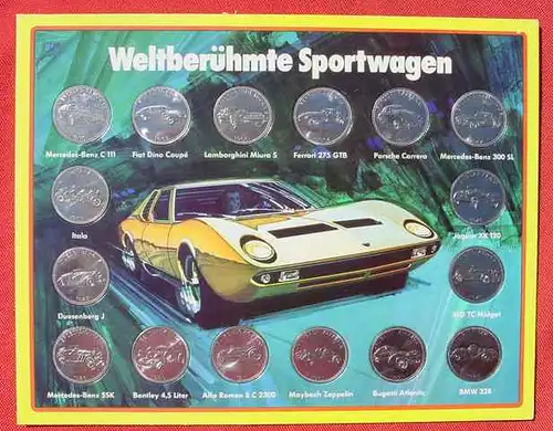 Reklame-Sammel-Karton SHELL Autos (2-209)