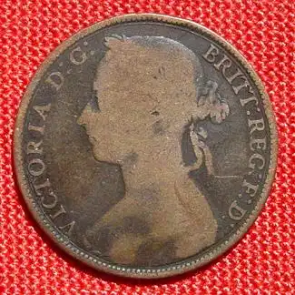 () England. Muenze. Penny 1887