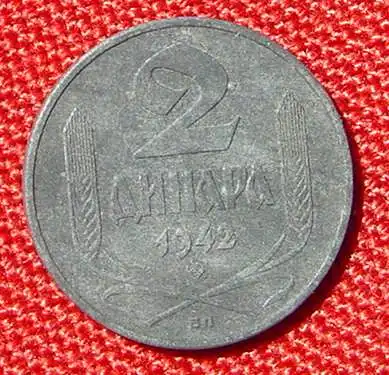 (1007235) Jugoslawien. 2 Dinar 1942. Muenze