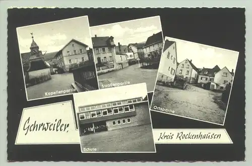 Ansichtskarte. Gehrweiler - Kreis Rockenhausen, von 1965. Verlag H. Walla,  (intern : 67724-011)