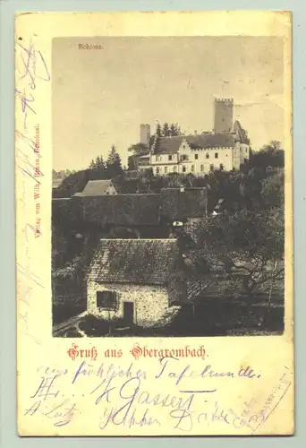 Ansichtskarte. Obergrombach 1899. PLZ-Bereich pauschal 76646. (intern : )