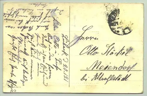 () Ansichtskarte. Luebeck 1921. Briefmarkenmotiv. PLZ-Bereich 23552