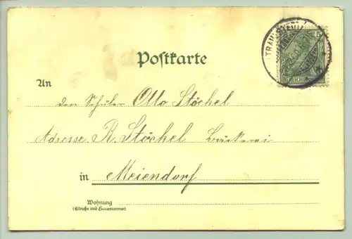 (1039281) Ansichtskarte. Gruss aus Hamburg. 1900. Faehrhaus St. Pauli. PLZ-Bereich 20095