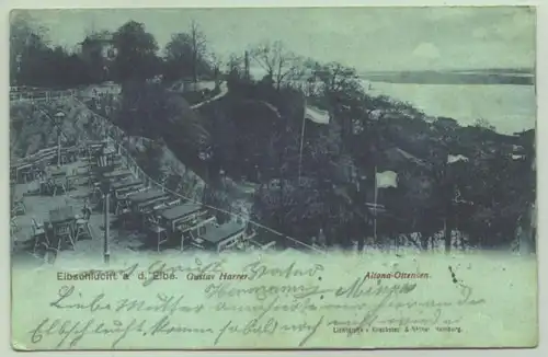 (1039285) Ansichtskarte. Elbschlucht a. d. Elbe. 1899. PLZ-Bereich 22765