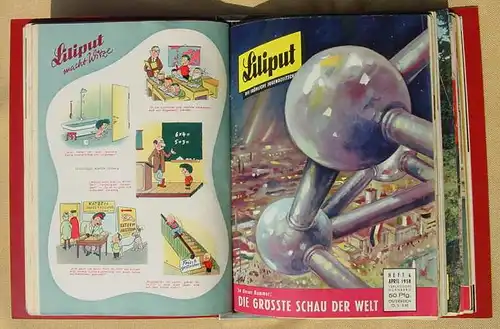 () LILIPUT. Jugendzeitschrift. 1958. Nr. 1-12 in Sammelmappe / Stabmappe