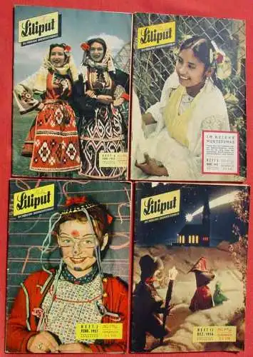 ! Neu : Versandkosten ab Euro 6,00 () LILIPUT. Die fröhliche Jugendzeitschrift. 9 x Einzelmagazine aus 1955-1957. Alle Hefte komplett. Jahrgang 1955 : Nr. 5, 6, 7, 8, 9,  Jahrgang 1956 : Nr. 12,  Jahrgang 1957 : Nr. 2, 3, 6. Gebrauchsspuren,...