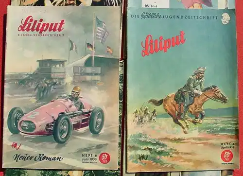 (1015441) LILIPUT. Die froehliche Jugendzeitschrift. 10 Hefte. 1955-1957. Alle Hefte komplett