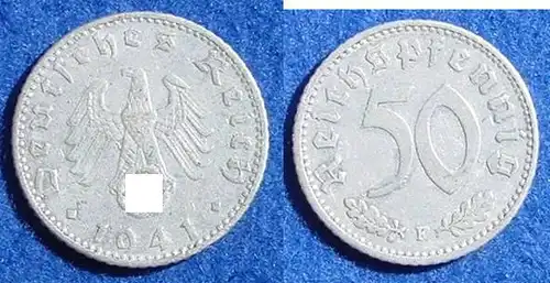 (040813) 50 Reichs-Pfennig 1941-F, J. 372. Zustand bitte selbst entscheiden / siehe Scan