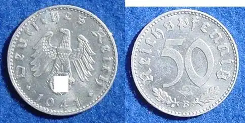 (040815) 50 Reichs-Pfennig 1941-B, J. 372. Zustand bitte selbst entscheiden / siehe Scan