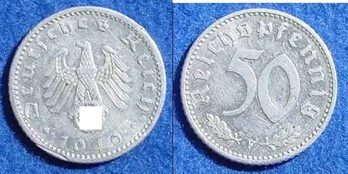 (040818) 50 Reichs-Pfennig 1940-F, J. 372. Zustand bitte selbst entscheiden / siehe Scan