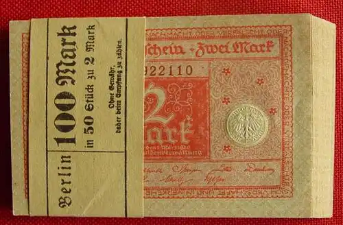 (1006366) 45 x Darlehenskassenscheine 'Zwei Mark', Berlin 1. Maerz 1920