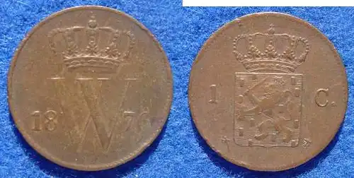 (1015932) Muenze. Niederlande. 1 Cent 1876