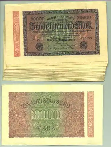 (1028357) 23 x 20.000 Reichsmark 1923, Katalog : Ro. 84 d