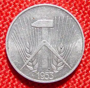 () DDR 1 Pfennig 1953 E. Guter Zustand !