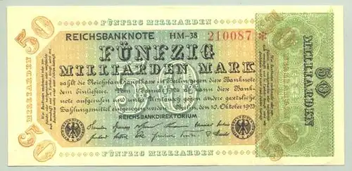 (1028286) Deutsches Reich. 50 Milliarden Mark 1923, Ro. 117 b