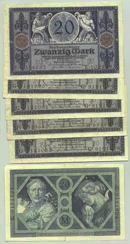 (1028389) Deutsches Reich. 6 x 20 Reichsmark 1915, Ro. 53