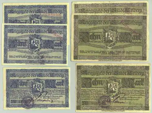 () 6 x Notgeld. Triberg 1918 # Geldscheine