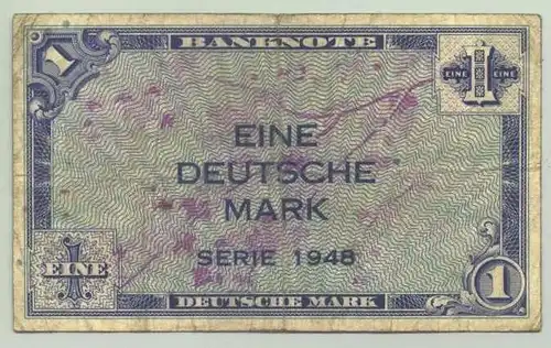 (1028227) Deutschland Banknote. 1 Mark BRD 1948 / Kopfgeld