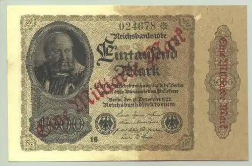 () Deutsches Reich. 1 Milliarde Reichsmark 1922/23, Ro. 110 c, TOP-Zustand