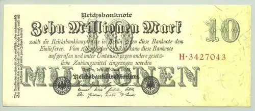 (1028349) Deutsches Reich. 10 Millionen Reichsmark 1923, Ro. 95. TOP Zustand