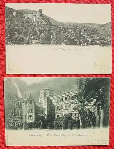 69115 AK 2 x Heidelberg 1898 (1032021)