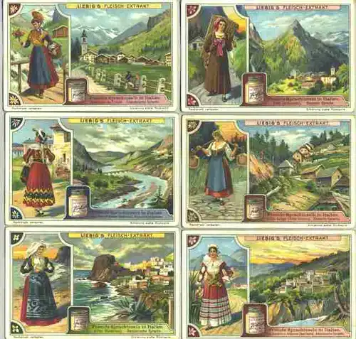 Liebig-Serie Nr. 875. Sprachinseln ITALIEN, 1913 (1031683)