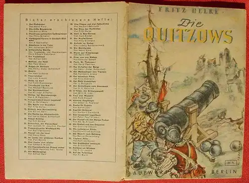 () Aufwärts-Jugend-Bücherei, Heft Nr. 56 "Die Quitzows" Brandenburg. Von Fritz Helke. Siehe bitte Beschreibung u. Bilder