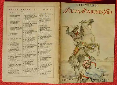 () Aufwärts-Jugend-Bücherei, Heft Nr. 78 "Sultan Mandumes Tod" Von Steinhardt. Siehe bitte Beschreibung u. Bilder