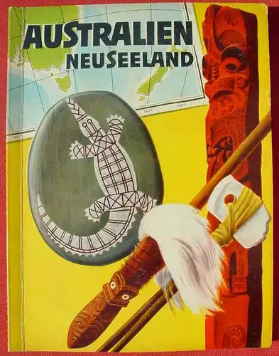 () "Australien, Neuseeland". Jims Abent. im Land der trockenen Fluesse. Sanella. Margarine-Album. Komplett !