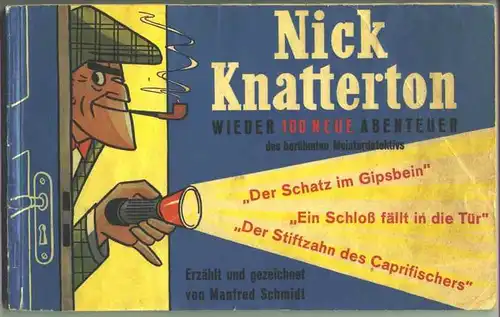 () Nick Knatterton-Comic-Album 1953 / Band 4. Erzählt und gezeichnet von Manfred Schmidt. Verlag Martens 1953