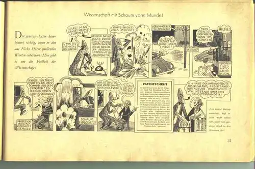 () Nick Knatterton-Comic-Album 1952 / Band 1. Erzählt und gezeichnet von Manfred Schmidt. Verlag Martens, Muenchen 1952