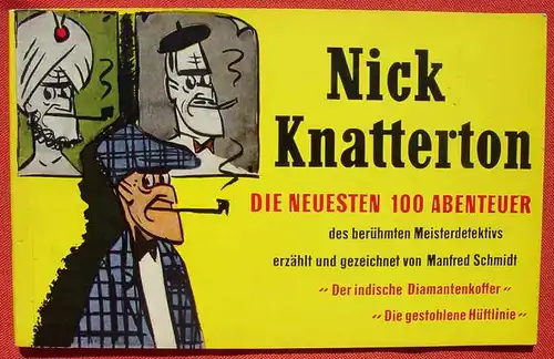 (1042400) Nick Knatterton-Comic-Album III. Gelbes Album 1955, 50. - 60. Tausend. Sehr guter Zustand !