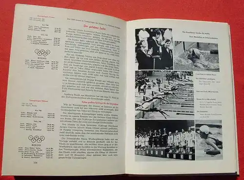 (0270044) "Die Olympischen Spiele 1968". Fischer. Goettinger aktuelle Sportbuecher. Grossformat
