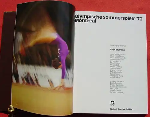 () "Olympische Sommerspiele 1976 - Montreal". Herrlicher Foto-Bildband. Grossformat