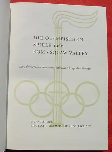 (0270049) "Die Olympischen Spiele 1960". Standardwerk des Nationalen Olympischen Komitees