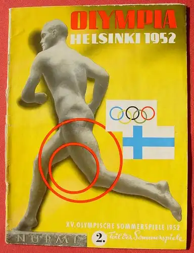 () "Olympia - Helsinki 1952". Teil 2. Illustrierte Zeitschrift. Grossformat. 64 S., Dumont Schauberg, Exp. Koelnischer Zeitung