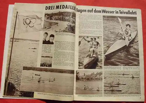 () "Olympia - Helsinki 1952". Teil 2. Illustrierte Zeitschrift. Grossformat. 64 S., Dumont Schauberg, Exp. Koelnischer Zeitung