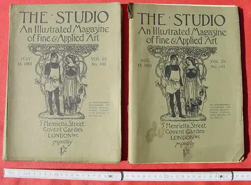 () The Studio – Illustrated Magazine. Konvolut 13 Ausgaben von 1901-1914. Siehe bitte Beschreibung u. Bilder