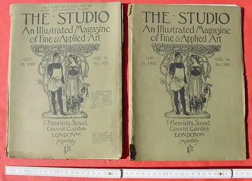 () The Studio – Illustrated Magazine. Konvolut 13 Ausgaben von 1901-1914. Siehe bitte Beschreibung u. Bilder