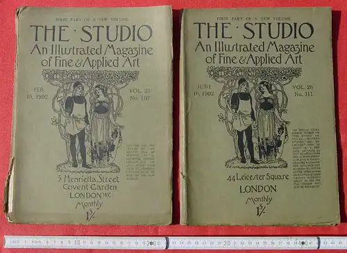 (1049198) The Studio – Illustrated Magazine. Konvolut 13 Ausgaben von 1901-1914. Siehe bitte Beschreibung u. Bilder