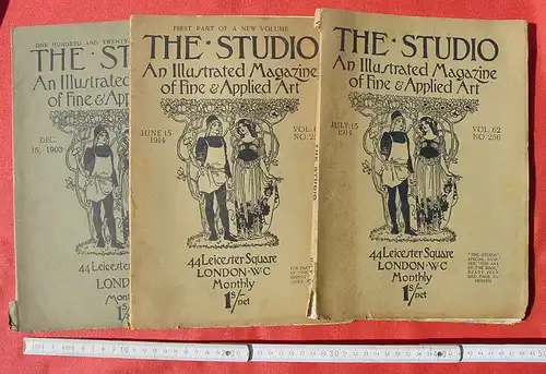 (1049198) The Studio – Illustrated Magazine. Konvolut 13 Ausgaben von 1901-1914. Siehe bitte Beschreibung u. Bilder