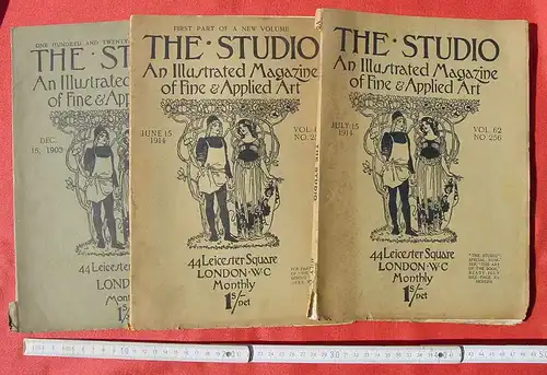 () The Studio – Illustrated Magazine. Konvolut 13 Ausgaben von 1901-1914. Siehe bitte Beschreibung u. Bilder