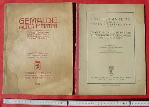 () 8 x alte Auktionskataloge um 1905-1920, siehe bitte Beschreibung u. Bilder